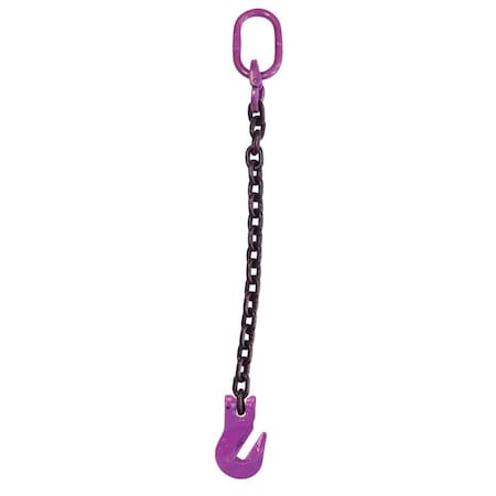 Us Cargo Control 3/4" x 4' - Single Leg Chain Sling w/ Grab Hook - Grade 100 34G100SOG-4